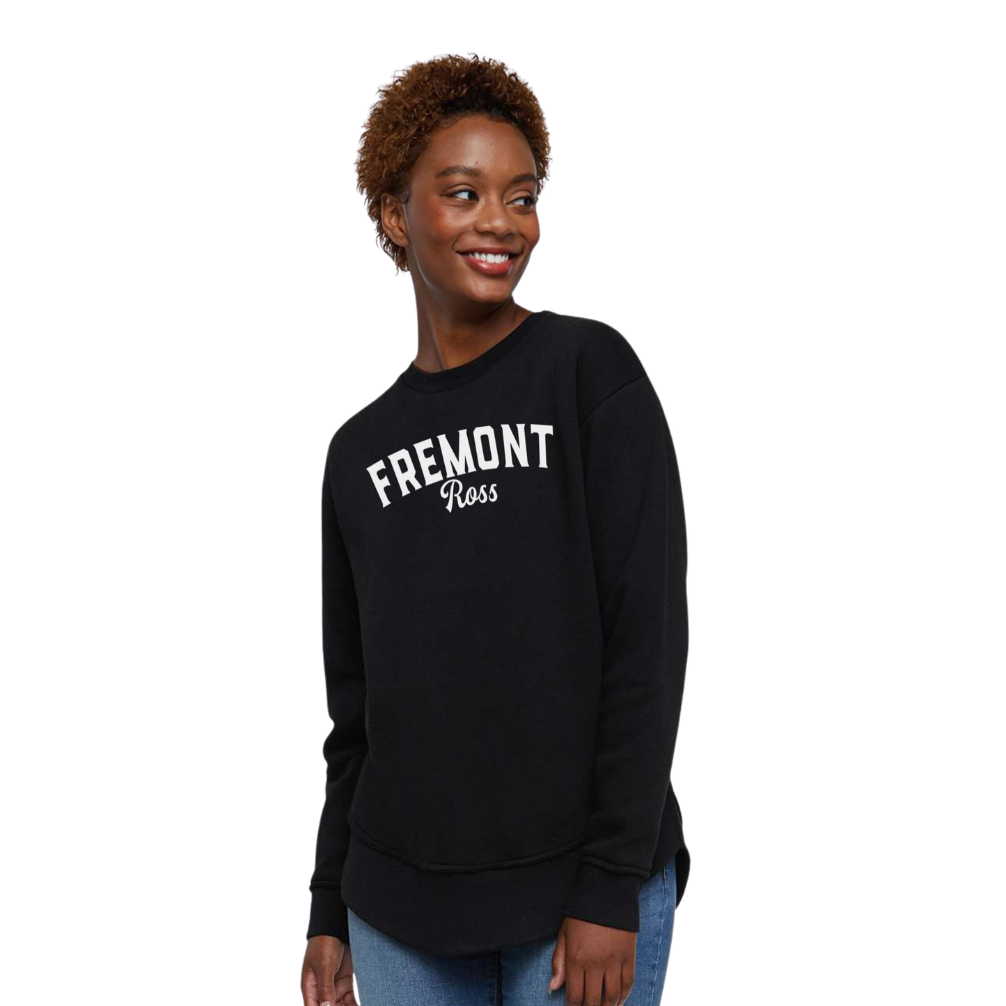 Fremont Ross (FRAS-30) Design on Women's Weekend Fleece Crewneck Sweatshirt (LAT3525)