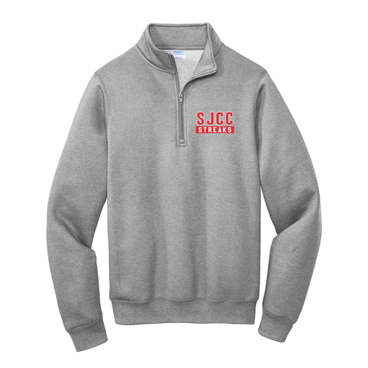 SJCC/BHCS Streaks Core Fleece 1/4-Zip Pullover Sweatshirt (PC78Q) SJLC-3 DTF