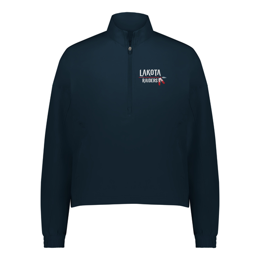 Lakota Drumline LADIES CITY STRETCH PULLOVER MODEST CROPPED LENGTH (223733) EMB ELRAS-36