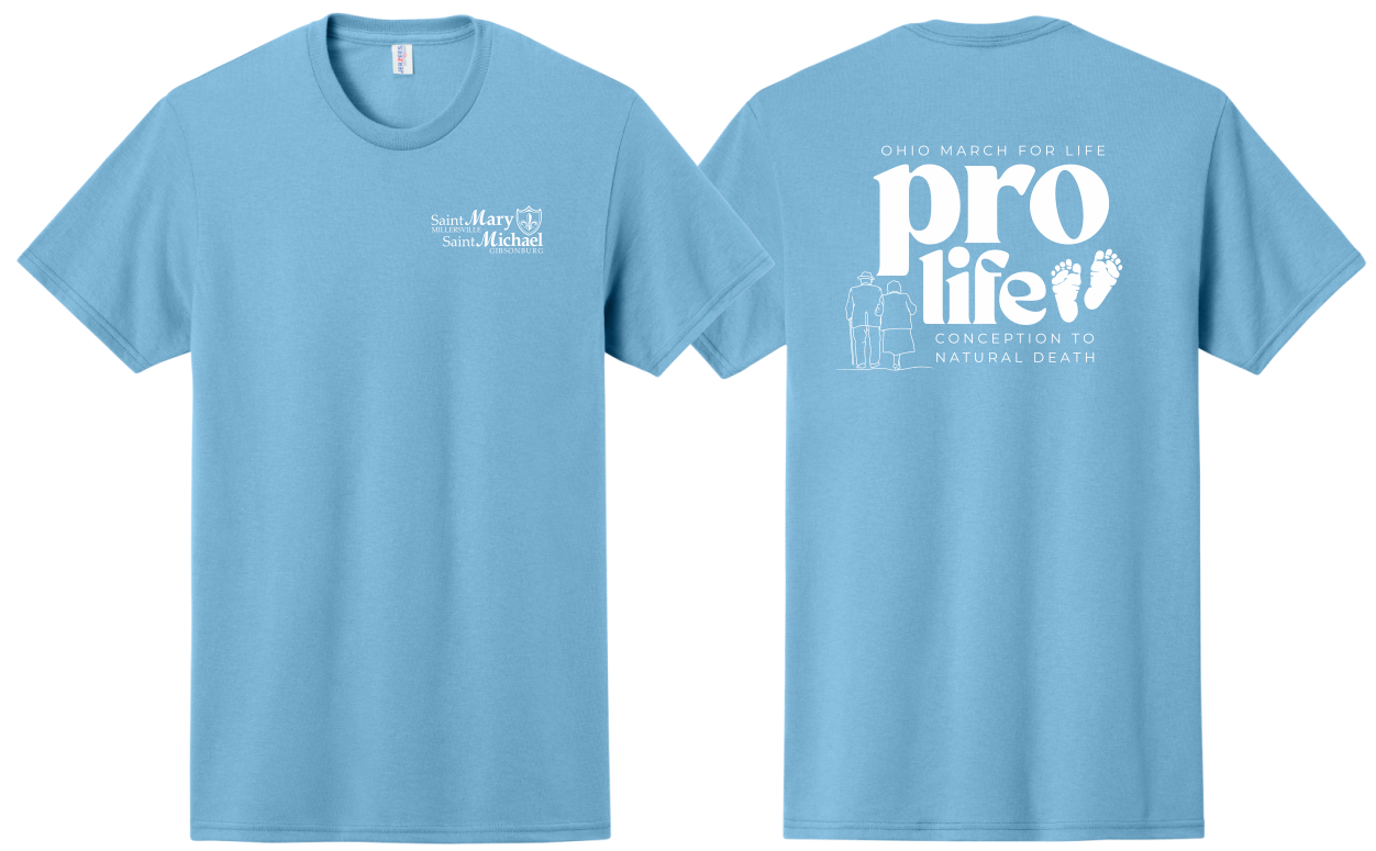 St. Mary & St. Michael Ohio March for Life Basic Short Sleeve T-Shirt