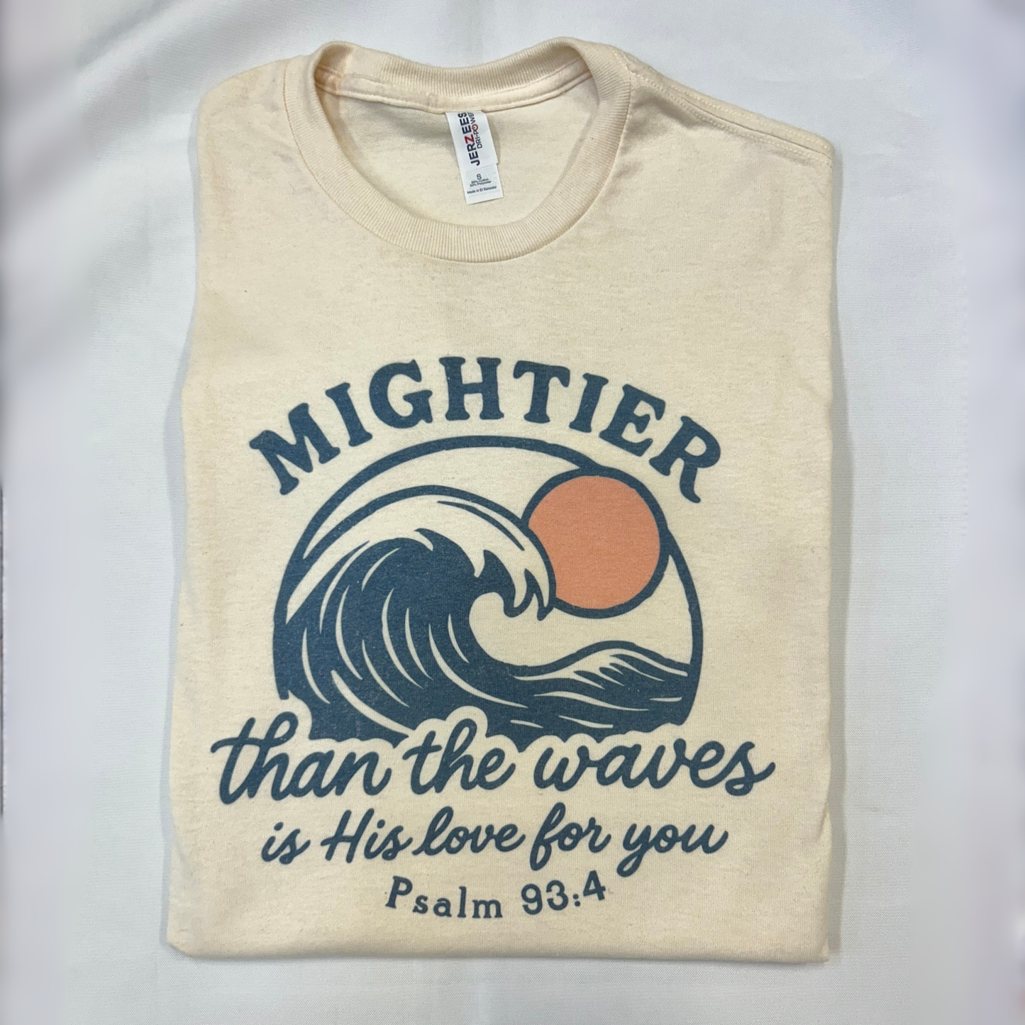 Mightier Than the Waves is His Love for You Shirt, Christian Shirt, Faith Shirt, Christian Sweatshirt, Summer Shirt