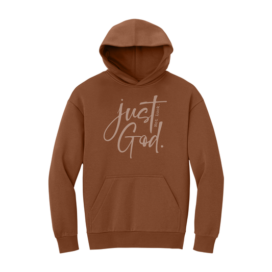 Just God. Not Luck. Sweatshirt, Christian Sweatshirt, Christian Hoodie, Christian Hooded Sweatshirt, Christian Crewneck Sweatshirt, Faith Sweatshirt