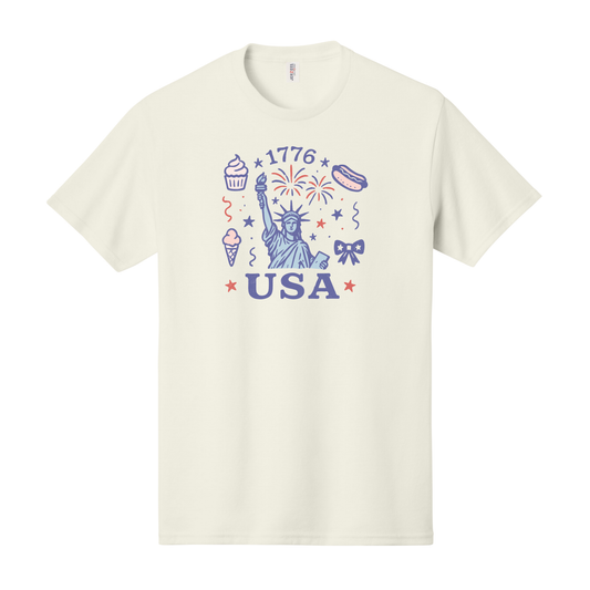1776 Shirt, Coquette America Shirt, USA Shirt, Patriotic Shirt