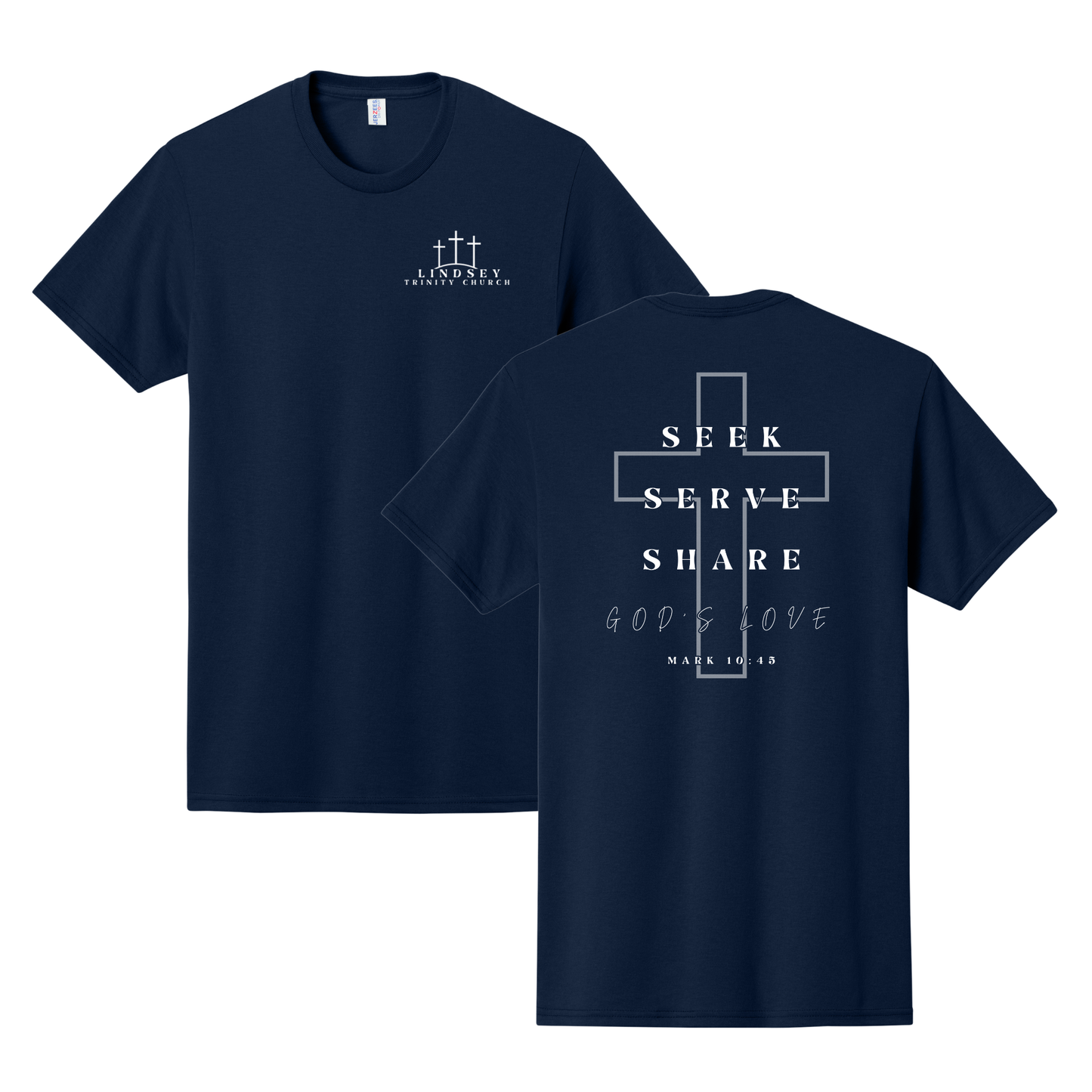 Lindsey Trinity Church Basic Short Sleeve T-Shirt