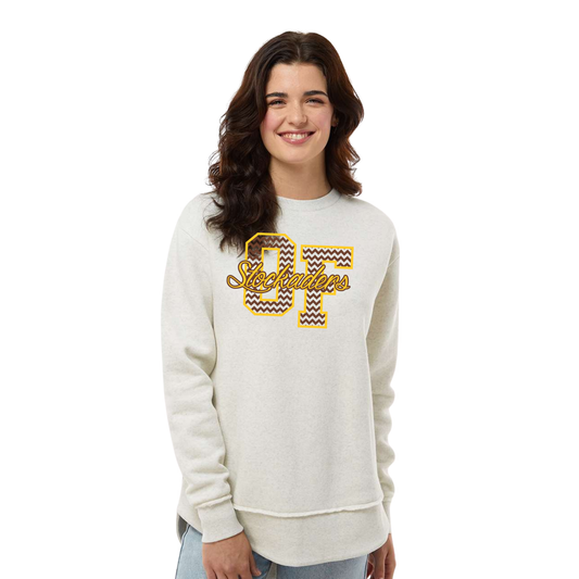 Old Fort (OFAS-06) Design on Women's Weekend Fleece Crewneck Sweatshirt (LAT3525)