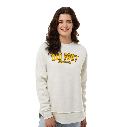 Old Fort (OFAS-12) Design on Women's Weekend Fleece Crewneck Sweatshirt (LAT3525)