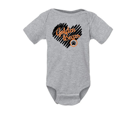 Gibsonburg Golden Bears (GBAS-07) Baby Onesie