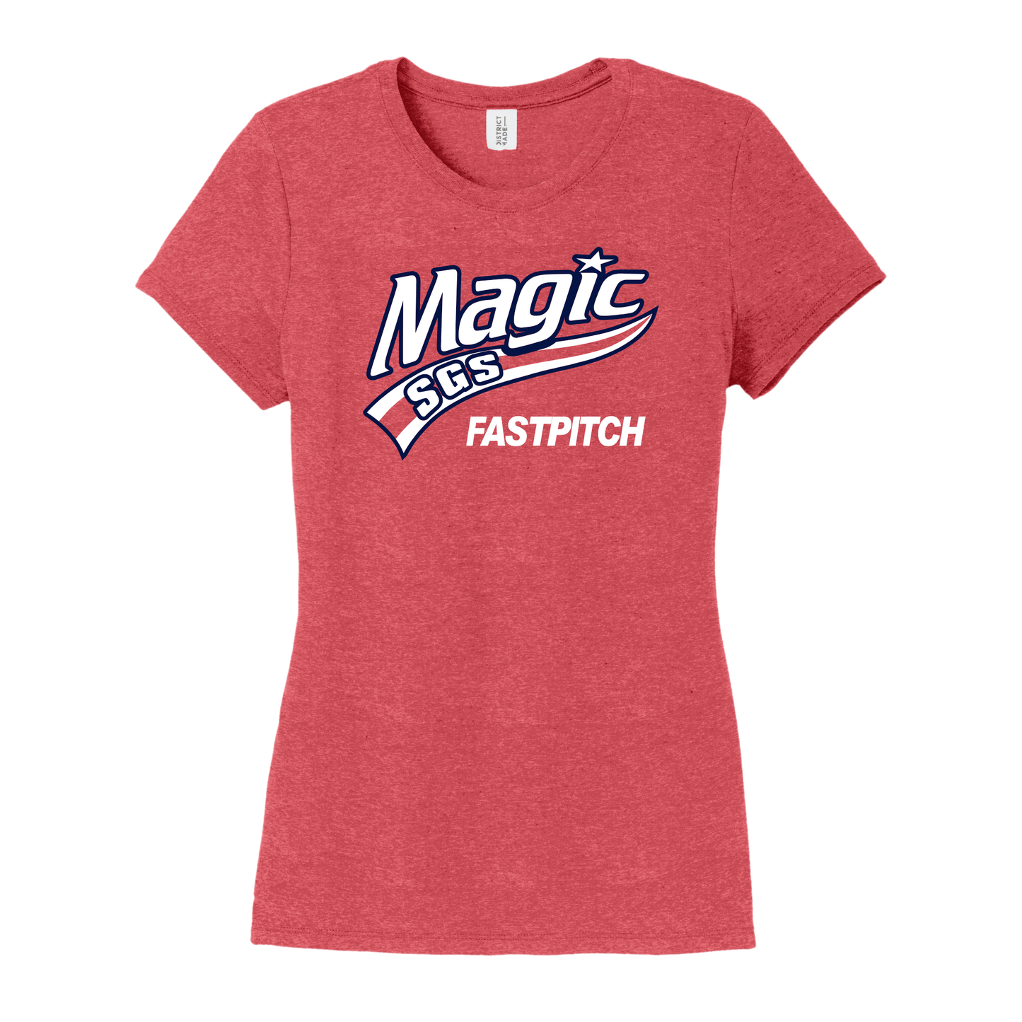 Magic Fastpitch Short Sleeve Soft Triblend Tee LADIES (DM130L)