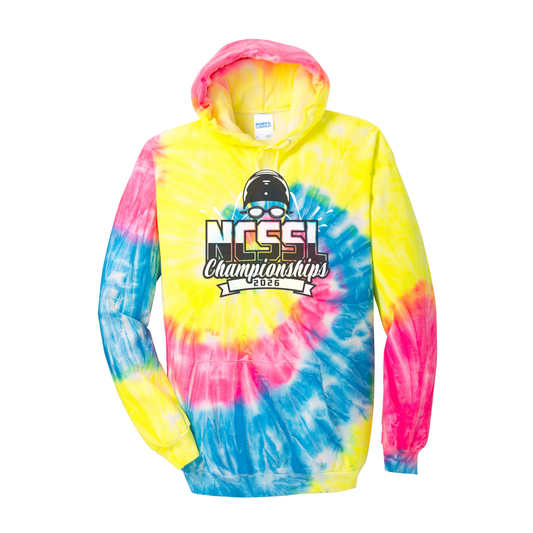 NCSSL Championships 2026 Tie Dye Hooded Sweatshirt (PC146)