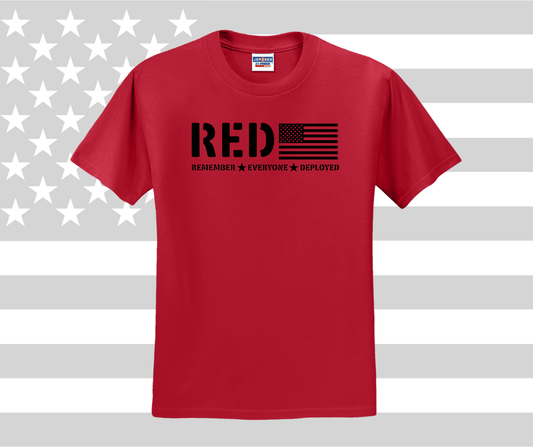 RED Remember Everyone Deployed Shirt, RED Remember Everyone Deployed Sweatshirt, Miliary Shirt, USA Shirt