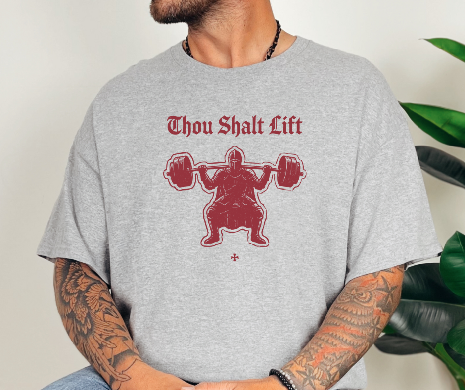 Thou Shalt Lift Shirt, Thou Shalt Lift Sweatshirt, Funny Lifting Shirt, Workout Shirt, Workout Sweatshirt