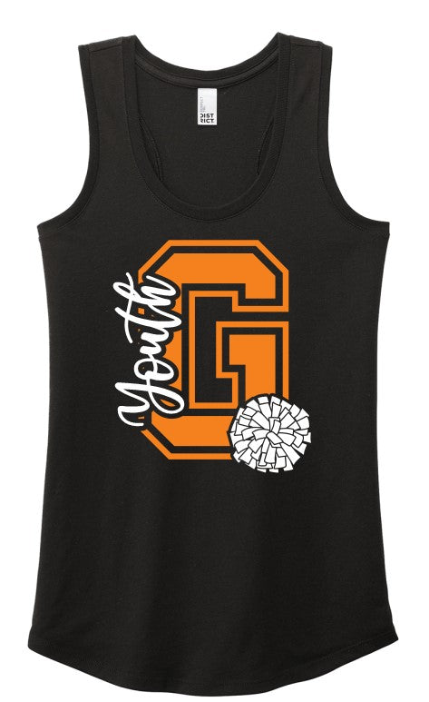 Gibsonburg Youth Cheer Tri-Blend Racer Back Tank (DM138L)
