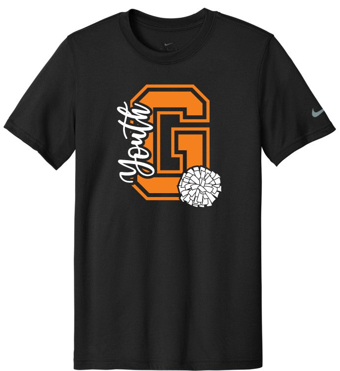 Gibsonburg Youth Cheer Nike Swoosh Sleeve rLegend Tee (NKDX8730)