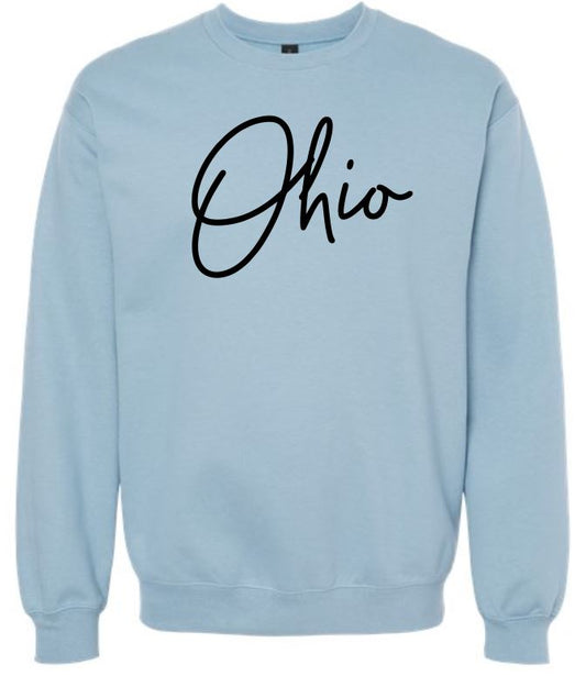 Ohio Sweatshirt, Glitter Sweatshirt, State Sweatshirt