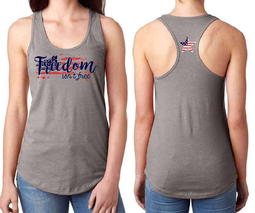 Freedom Isn’t Free Tank Top, Patriotic Tank Top, America Tank Top, Freedom Tank Top, Women's Tank Top, American Flag Tank Top