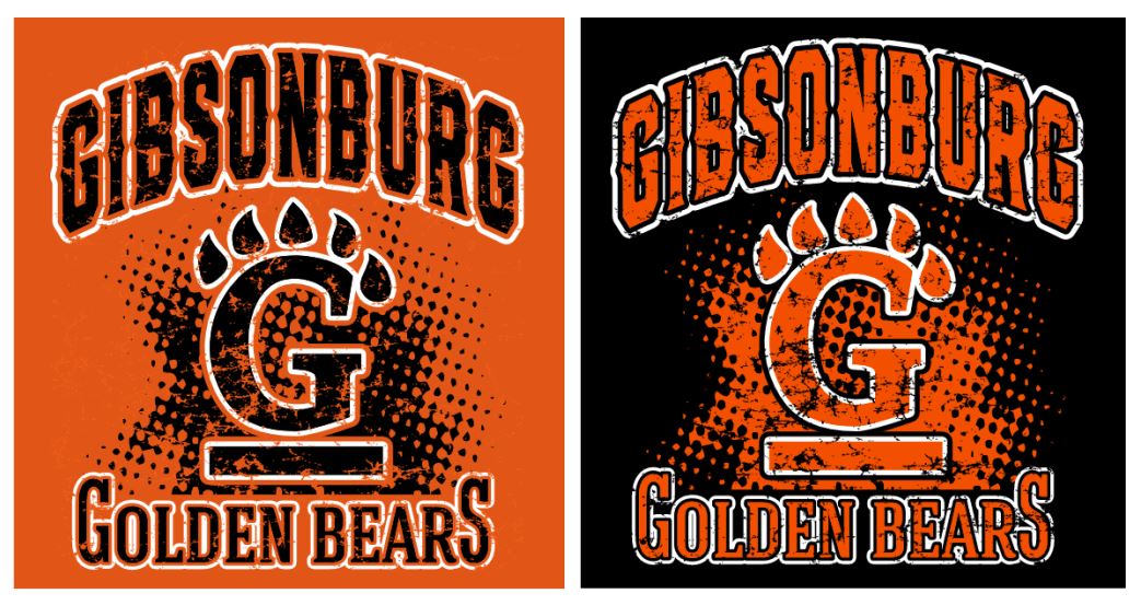 Gibsonburg (GBAS-35) Design on Optional Apparel