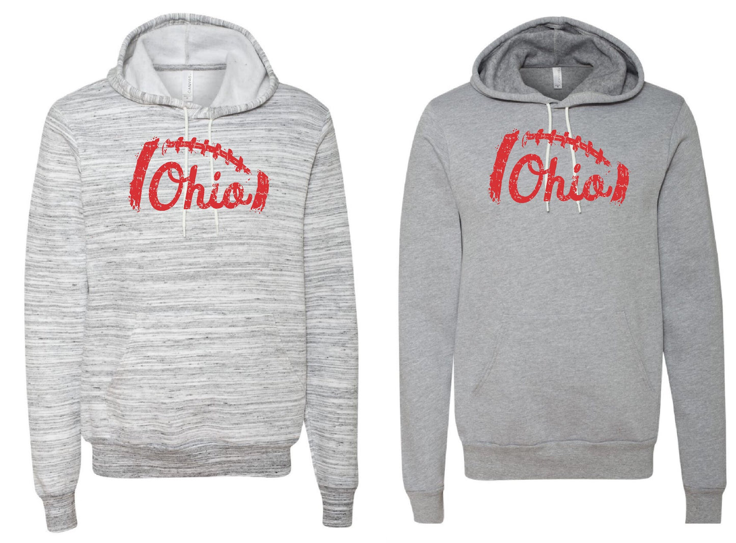 Distressed Ohio Football Hooded Sweatshirt, Ohio Football Hooded Sweatshirt, Football Sweatshirt, Ohio Sweatshirt
