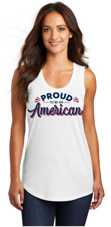 Proud To Be An American Tank Top, Patriotic Tank Top, Women's Tank Top, American Tank Top, USA Tank Top