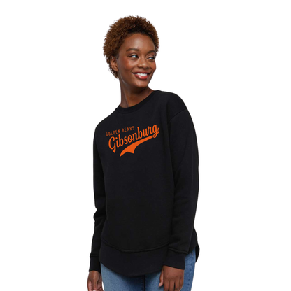Gibsonburg (GBAS-37) Design on Women's Weekend Fleece Crewneck Sweatshirt (LAT3525)
