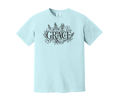 Grace Shirt, Christian Shirt, Floral Shirt (1717)