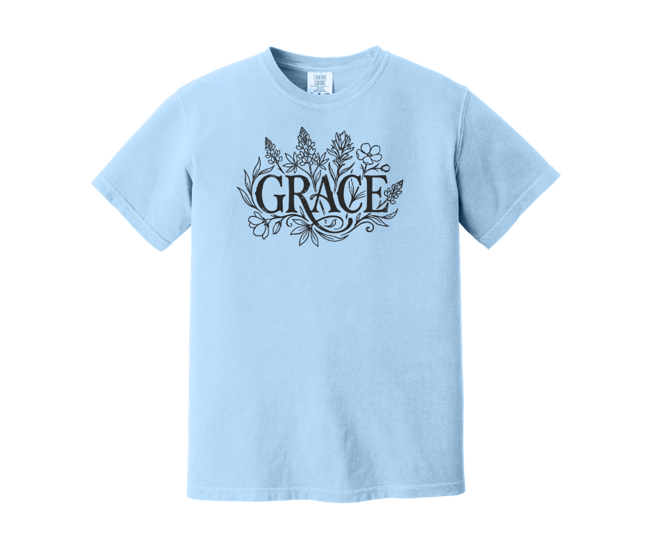 Grace Shirt, Christian Shirt, Floral Shirt (1717)