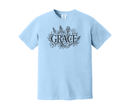 Grace Shirt, Christian Shirt, Floral Shirt (1717)