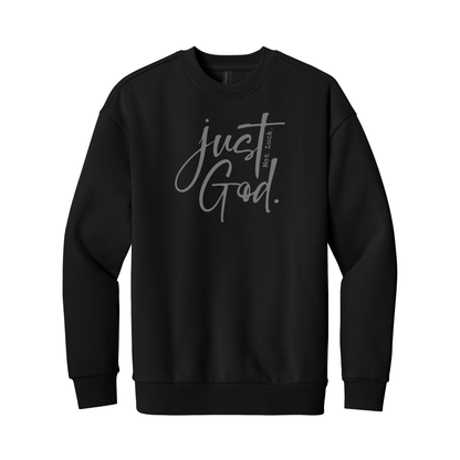 Just God. Not Luck. Sweatshirt, Christian Sweatshirt, Christian Hoodie, Christian Hooded Sweatshirt, Christian Crewneck Sweatshirt, Faith Sweatshirt