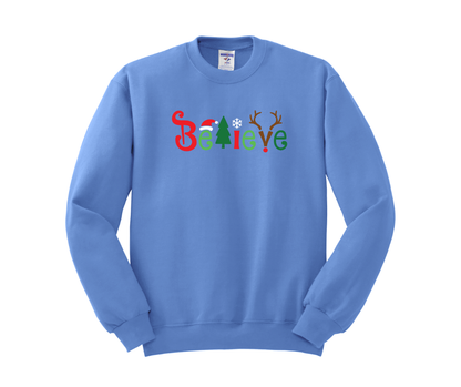 Believe Shirt, Believe Sweatshirt, Christmas Shirt, Christmas Sweatshirt