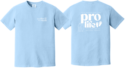 St. Mary & St. Michael Ohio March for Life Comfort Colors Garment Dyed Heavyweight Ring Spun Tee (1717)