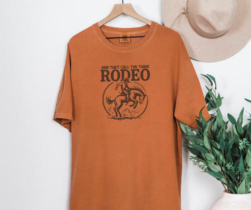 They Call The Thing Rodeo, Western Shirt, Cowboy Shirt (1717)