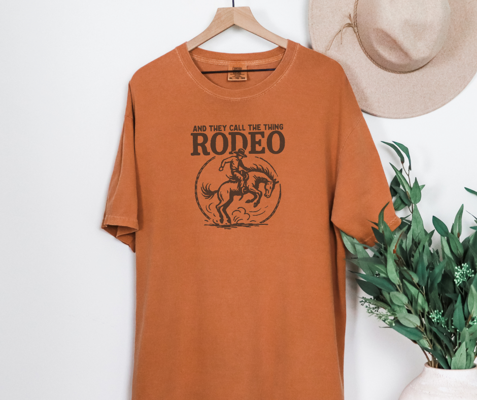 They Call The Thing Rodeo, Western Shirt, Cowboy Shirt (1717)
