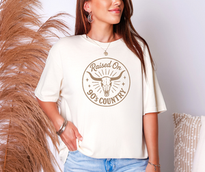 Raised on 90s Country Shirt, Western Shirt, Women's Shirt (1717)
