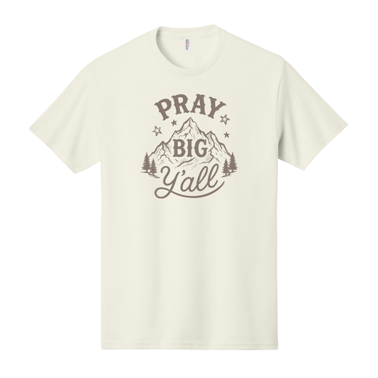 Pray Big Y'all Shirt, Christian Shirt, Western Shirt, Mountain Shirt, Christian Sweatshirt, Christian Hoodie