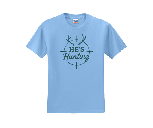 He's Hunting Shirt, Hunter Wife Shirt, Deer Hunting Shirt (29M)