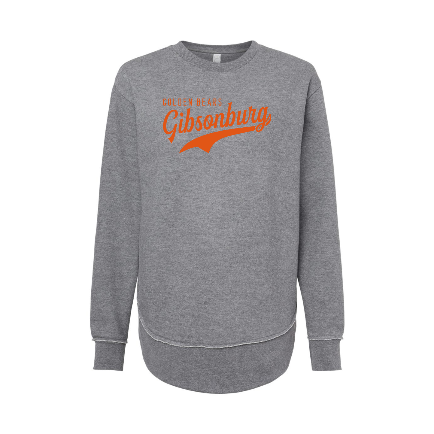 Gibsonburg (GBAS-37) Design on Women's Weekend Fleece Crewneck Sweatshirt (LAT3525)