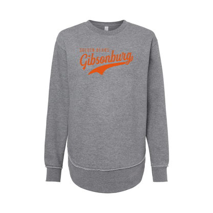 Gibsonburg (GBAS-37) Design on Women's Weekend Fleece Crewneck Sweatshirt (LAT3525)