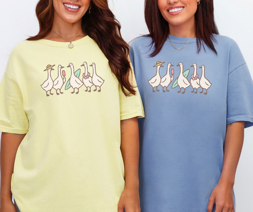 Summer Geese Shirt, Goose Shirt, Summer Shirt (1717)