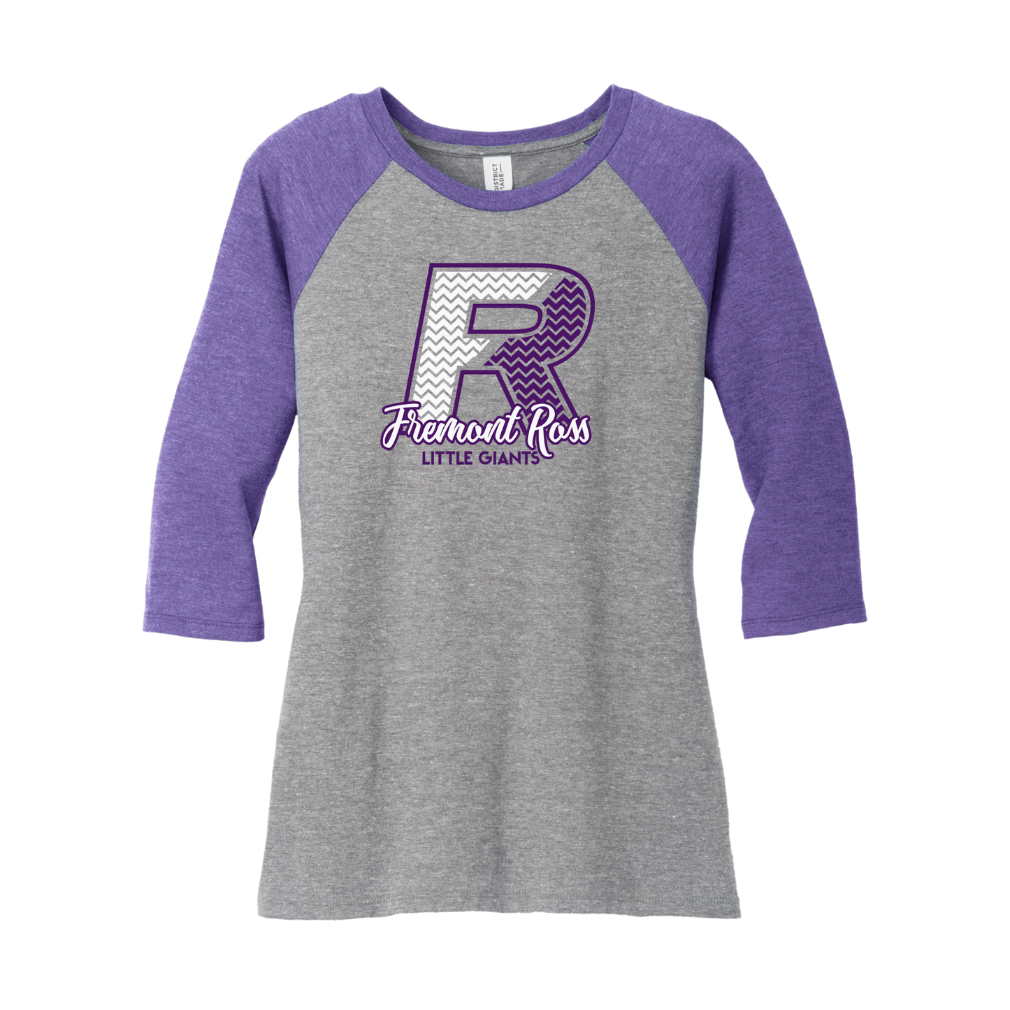 Fremont Ross (FRAS-21) Design on District Women’s Perfect Tri 3/4-Sleeve Raglan (DM136L)