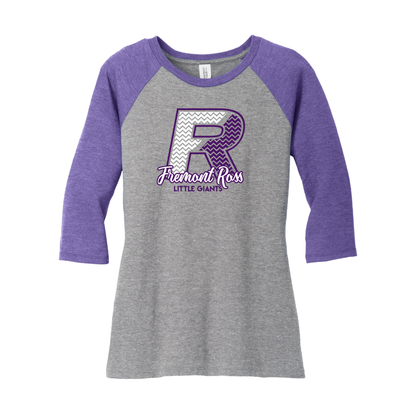 Fremont Ross (FRAS-21) Design on District Women’s Perfect Tri 3/4-Sleeve Raglan (DM136L)