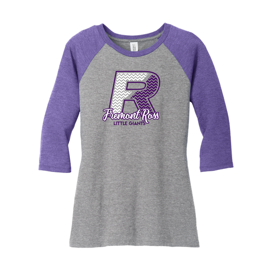 Fremont Ross (FRAS-21) Design on District Women’s Perfect Tri 3/4-Sleeve Raglan (DM136L)