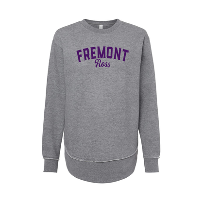Fremont Ross (FRAS-30) Design on Women's Weekend Fleece Crewneck Sweatshirt (LAT3525)