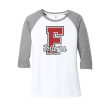 Fostoria (FOS-02) Design on District Women’s Perfect Tri 3/4-Sleeve Raglan (DM136L)