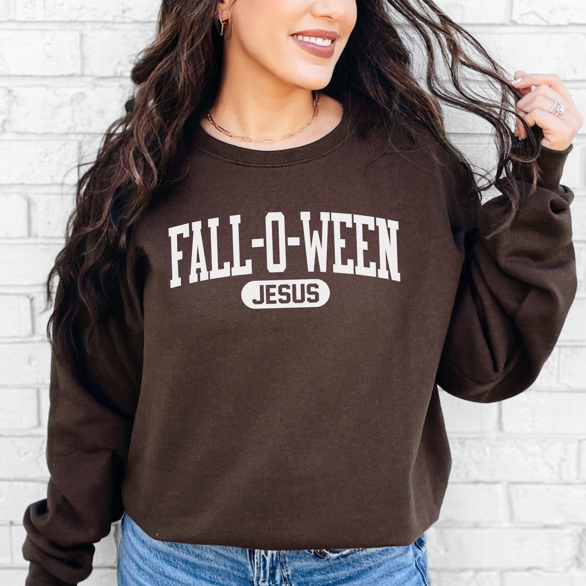 Fall-O-Ween Jesus Sweatshirt, Fall Shirt, Autumn, Christian, Jesus