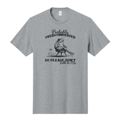 Probably Overstimulated So Please Don't Talk to Me Shirt, Funny Shirt, Antisocial Shirt