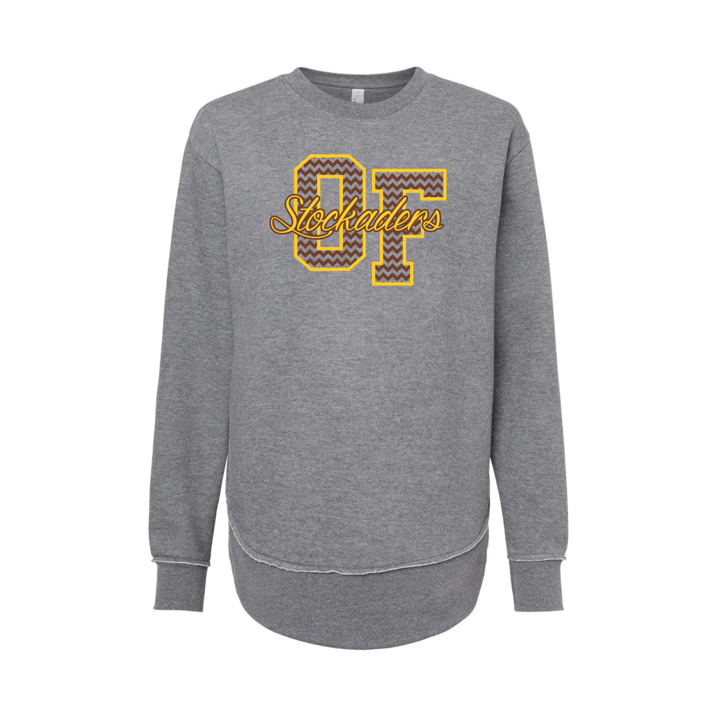 Old Fort (OFAS-06) Design on Women's Weekend Fleece Crewneck Sweatshirt (LAT3525)