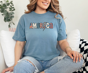 America Shirt, Patriotic Shirt, USA Shirt, Women's Shirt (1717)