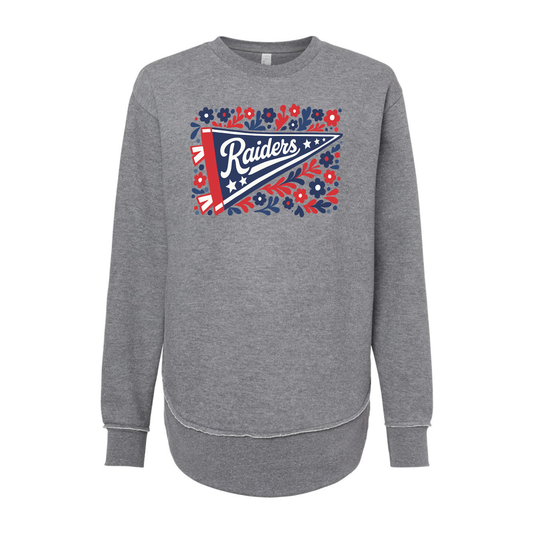 Lakota (RAS-74) Design on Women's Weekend Fleece Crewneck Sweatshirt (LAT3525)
