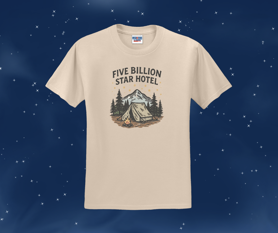 Five Billion Star Hotel Shirt, Camping Shirt, Nature Shirt, Tent Camping Shirt (29M)