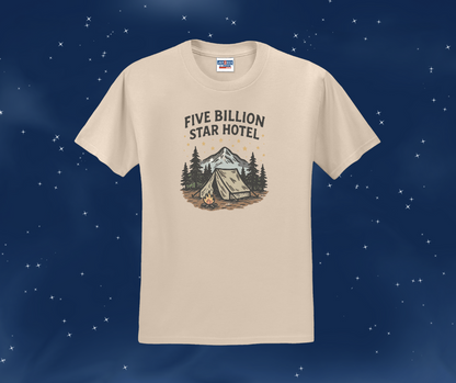 Five Billion Star Hotel Shirt, Camping Shirt, Nature Shirt, Tent Camping Shirt (29M)