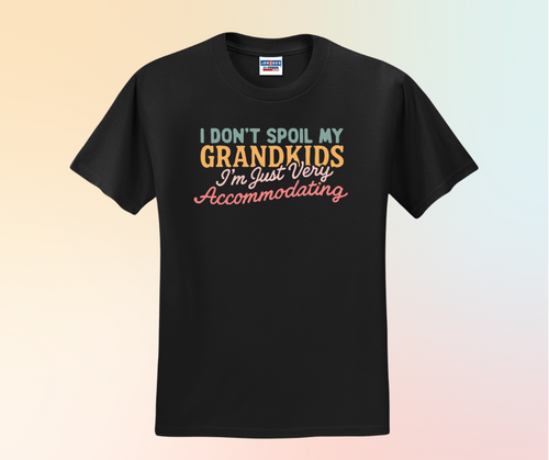 I Don't Spoil My Grandkids I'm Just Very Accommodating Shirt, Grandma Shirt, Grandparent Gift (29M)